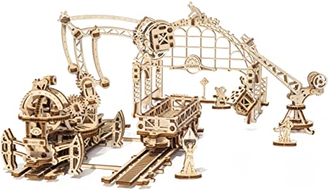 UGEARS Mechanical Town Rail Manipulator Wooden 3D Model Kit