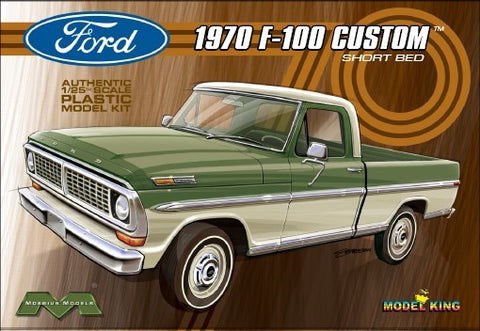MOEBIUS  1/25 1970 Ford F100 Custom Cab 2-Wheel Drive Pickup Truck w/Short Bed