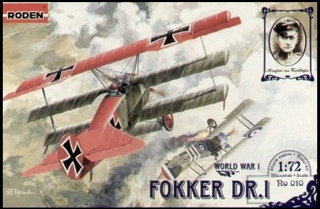 RODEN 1/72 Fokker DR I BiPlane