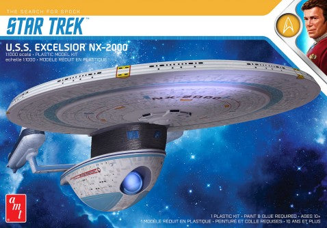 AMT  1/1000 Star Trek USS Excelsior NX200