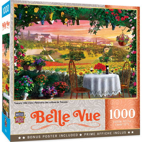 1000-PIECE Belle Vue - Tuscany Hills View PUZZLE
