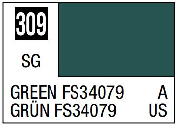 10ml Lacquer Based Semi-Gloss Green FS34079