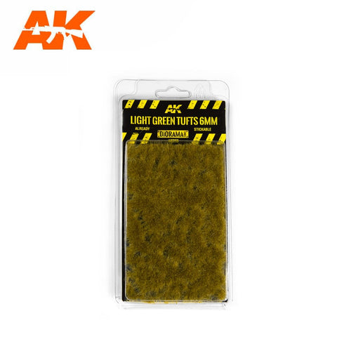 AKI  Diorama Series: Light Green Tufts 6mm (Self Adhesive)
