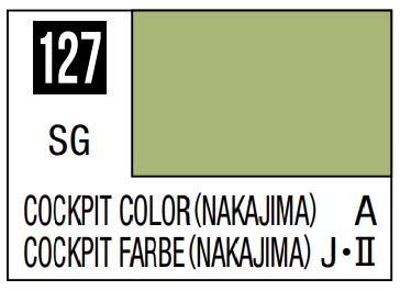 MR HOBBY 10ml Lacquer Based Semi-Gloss Cockpit Color Nakajima
