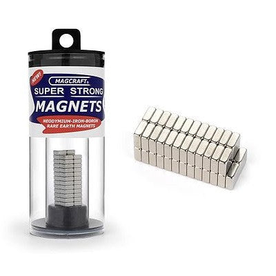 MAGCRAFT 1/4"x1/4"x1/10" Rare Earth Block Magnets (50)
