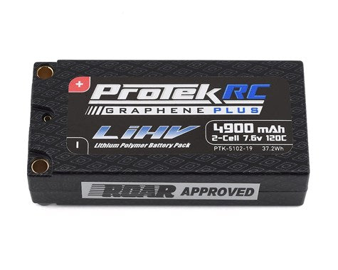 PROTEK LIHV 7.6V 2S 4900mah 120C W/ 5MM