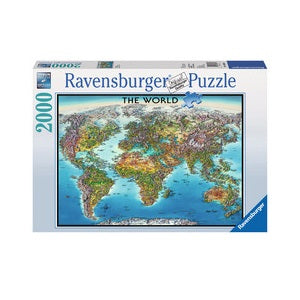 2000-PIECE WORLD MAP PUZZLE