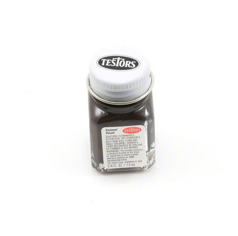 TESTORS 1/4oz. Bottle Finishing Enamel Flat Rubber