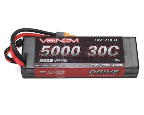 VENOM LIPO 7.4V 2S 5000mah 30C W/ UNI-2.0