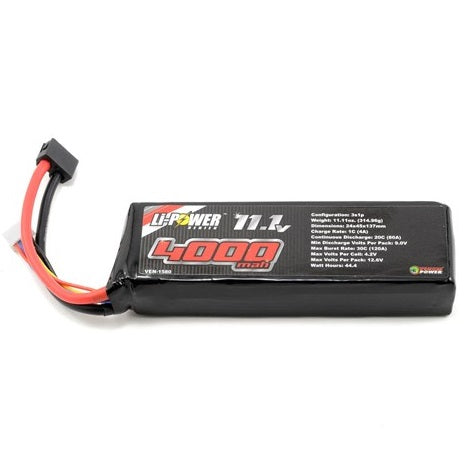 VENOM LIPO 11.1V 3S 4000mah 20C W/ UNI-2.0