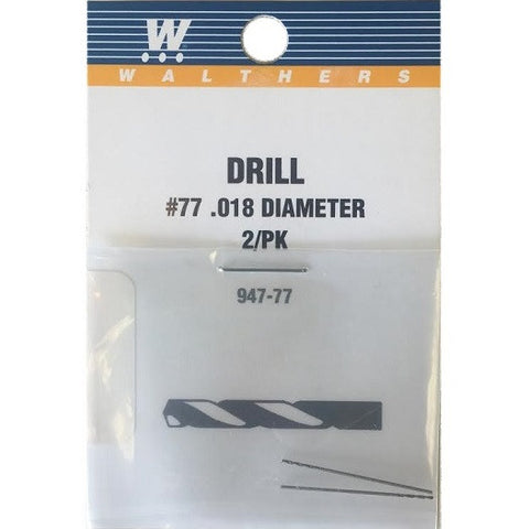 WALTHERS Drill Bit - pkg(2) -- #77 - .018" Diameter