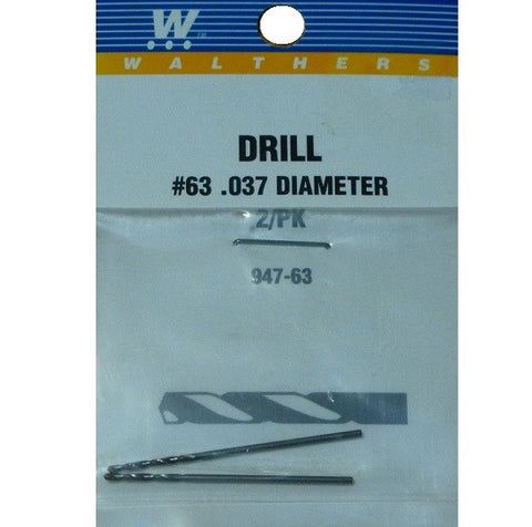 DRILL BIT #63 .037 DIAMETER