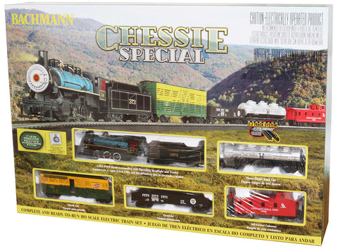 BACHMANN HO Chessie 0-6-0 Steam Locomotive Special Train Set