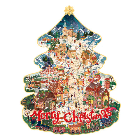 ROLIFE Rowood Christmas Town Wooden Jigsaw Puzzle