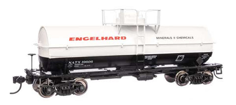 WALTHERS HO 36' 10,000-Gallon Insulated Tank Car w/Large Dome, Bolted Jacket - Ready to -- Engelhard Minerals & Chemicals NATX #19606