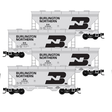 N 2-BAY COVERED HOPPER 4-PACK BN