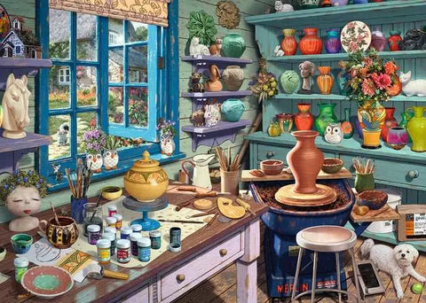 RAVENSBURGER 500-LARGE PIECE PUZZLE Pottery Studio Sancuary