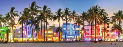 RAVENSBURGER 1000-PIECE PUZZLE  Night Glow on Ocean Drive