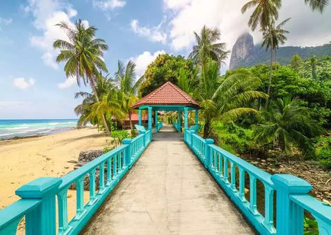 RAVENSBURGER 1000-PIECE PUZZLE Colorful Bridge in Malaysia