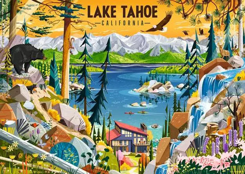 RAVENSBURGER 1000-PIECE PUZZLE Sacred Lake Tahoe
