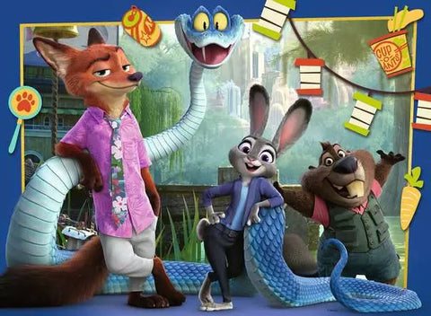 RAVENSBURGER 100 XXL LARGE-PIECE PUZZLE Back in Zootopia US