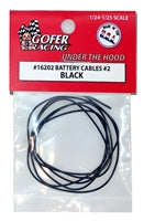 GOFER 1/24-1/25 Battery Cables Black