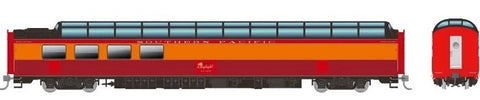 RAPIDO N Passenger Car, 3/4 Dome Lounge, SP #3605 (Daylight Scheme w/ Fluted Sides)