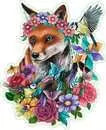 RAVENSBURGER 150-PIECE PUZZLE WOOD Colorful Fox