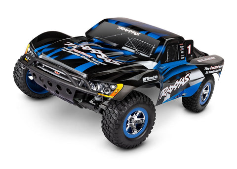 TRAXXAS SLASH RTR W/USB-C BLUE