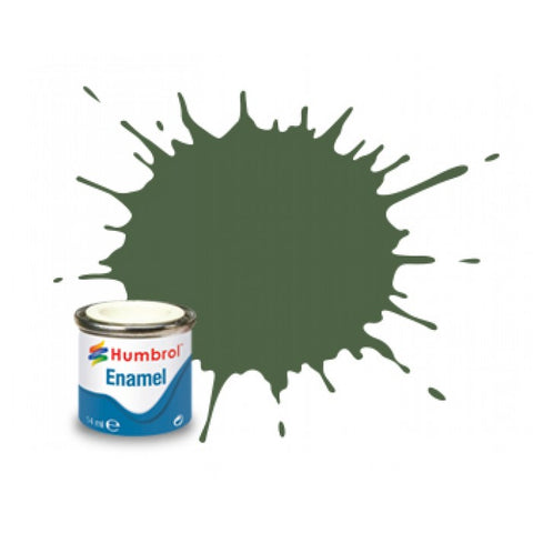 HUMBROL 14ml. Enamel Matte US Light Green