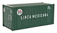 WALTHERS HO 20' Corrugated Container with Flat Panel - Assembled -- Linea Mexicana