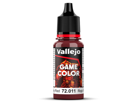 VALLEJO 18ml Bottle Gory Red Game Color