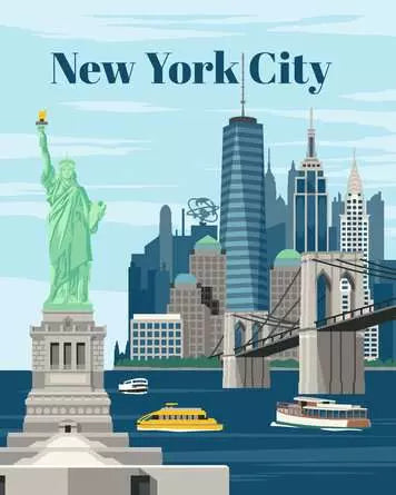 CREART New York City Paint by Numbers Kit