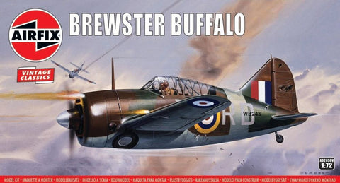 AIRFIX 1:72 Brewster Buffalo F2A1 Fighter (Re-Issue)