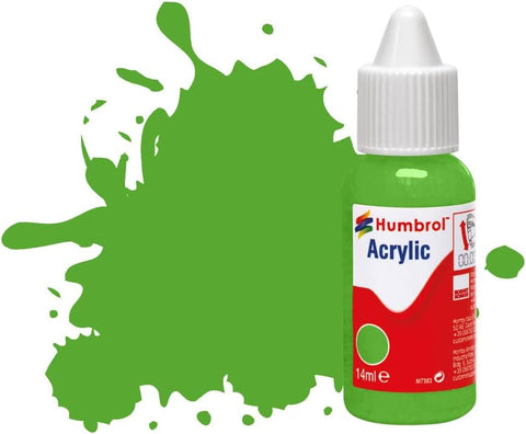 HUMBROL 14ml Acrylic Signal Green Gloss