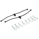 DUBRO BODY KLIP RETAINER BLACK BLACK