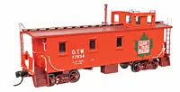 WALTHERS HO 30' GTW Style Wood Caboose with Offset Coupola - Ready To Run -- Grand Trunk Western (Early) #77934
