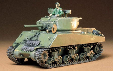 TAMIYA 1/35 US M4A3E2 Jumbo Assault Tank w/2 Figures