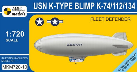 MARK I MODELS 1/720 USN K-Type K74/112/134 Fleet Defender Blimp