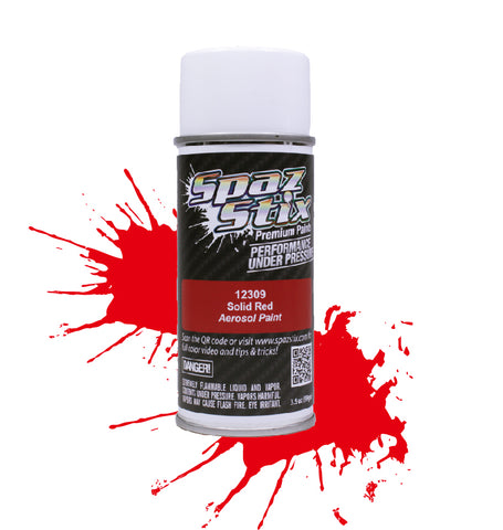 Solid Red Aerosol Paint, 3.5oz Can