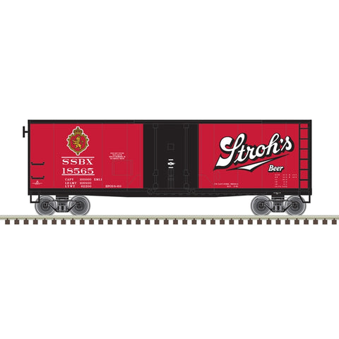 N 40' PLUG DOOR BOXCAR STROH'S #18565