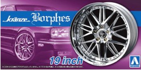 AOSHIMA 1/24 Kranze Borphes 19” Tire & Wheel Set (4)