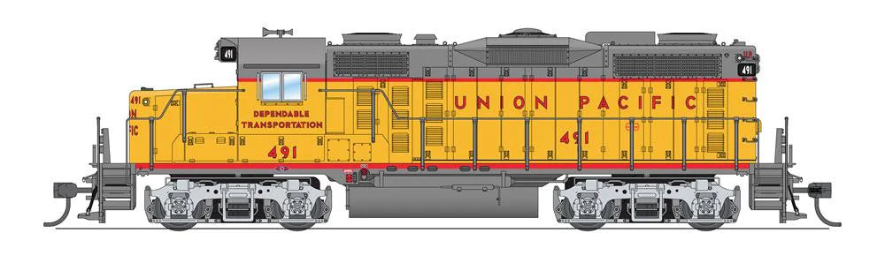 BROADWAY LIMITED HO GP20 UP Union Pacific #491 Paragon 4 w/Sound & DCC ...