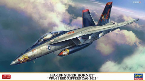 HASEGAWA 1/72 F/A18F Super Hornet VFA11 Red Rippers CAG 2013 Fighter/Attacker