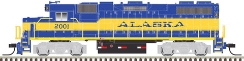 ATLAS N DCC EMD GP38-2 Phase II, Alaska #2002 (DCC/ESU Sound)