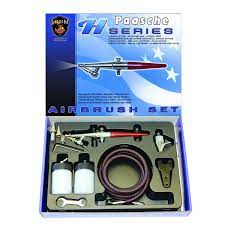 PAASCHE Single Set (.45, .65, & 1.05mm heads) & Adapter