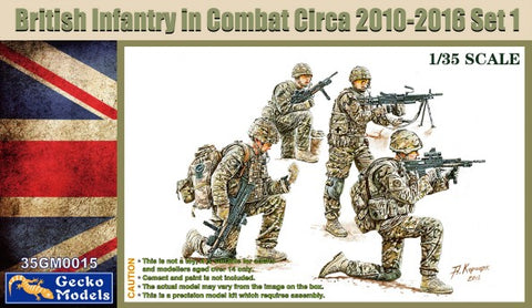 GECKO 1/35 British Infantry in Combat Set 1 2010-2016 (4)