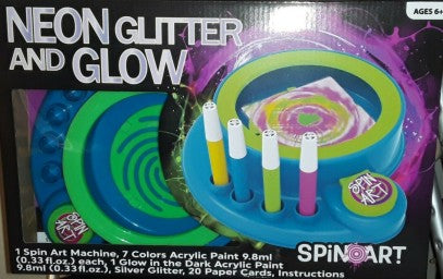 NSI  Neon Glitter & Glow Spin Art