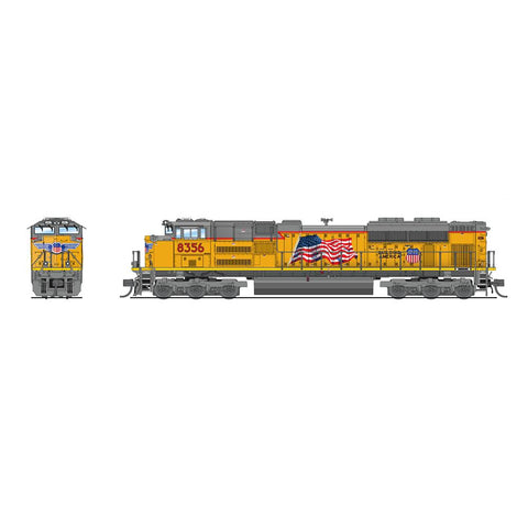 BROADWAY LIMITED N EMD SD70ACe, UP 8356, Building America, Paragon4 Sound/DC/DCC