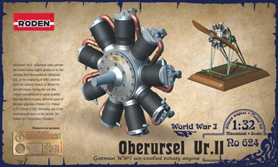 RODEN 1/32 Oberursel Ur II WWI Aircraft Engine